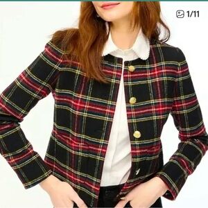 J. Crew Plaid Stewart Tartan Women's Plaid Jacket -
